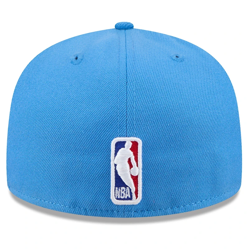 Casquette ajustée 59FIFTY Milwaukee Bucks 2024/25 City Edition New Era bleue pour homme
