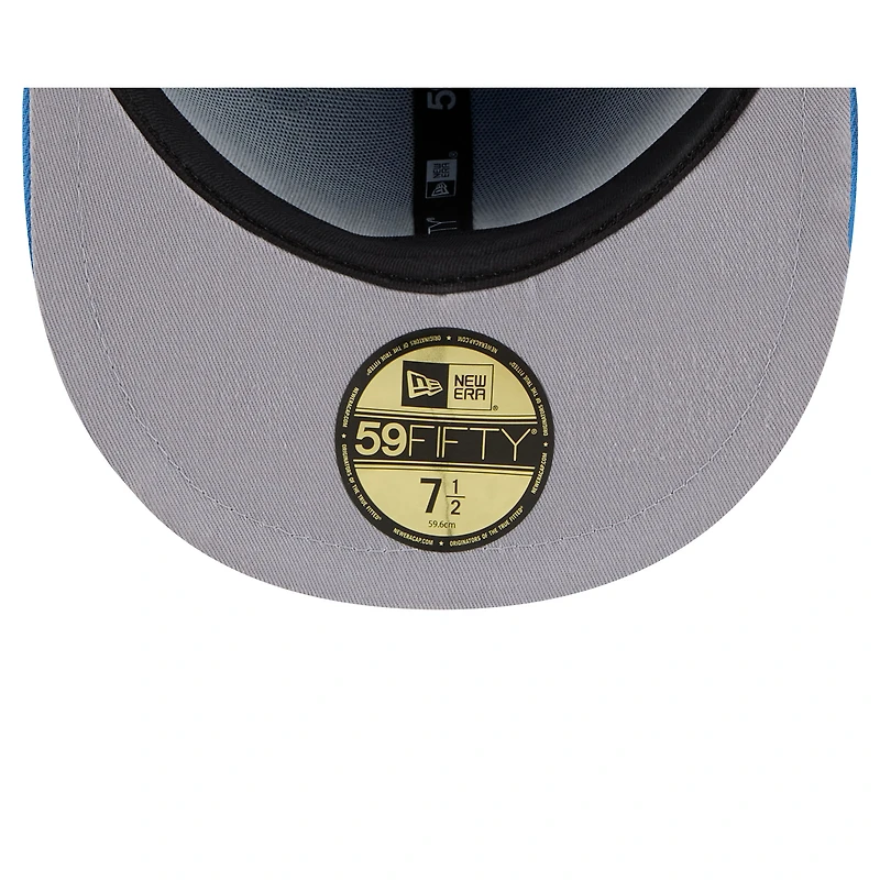 Casquette ajustée 59FIFTY Milwaukee Bucks 2024/25 City Edition New Era bleue pour homme