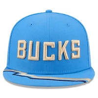 Casquette snapback 9FIFTY City Edition 2024/25 Milwaukee Bucks New Era bleue pour homme