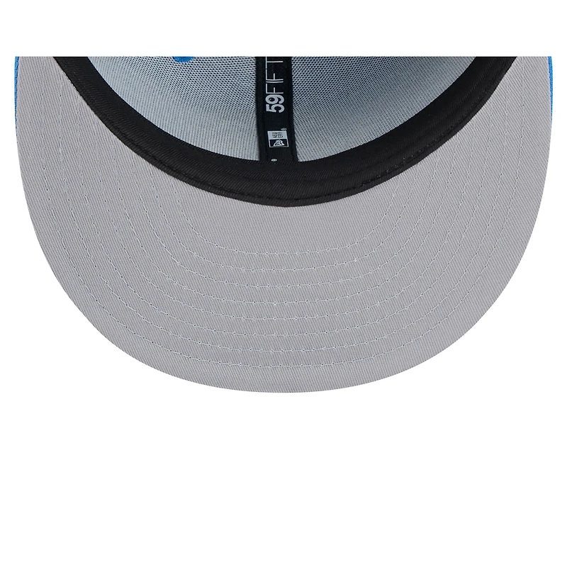 Casquette ajustée New Era Milwaukee Bucks 2024/25 City Edition Alternate 59FIFTY bleue pour homme