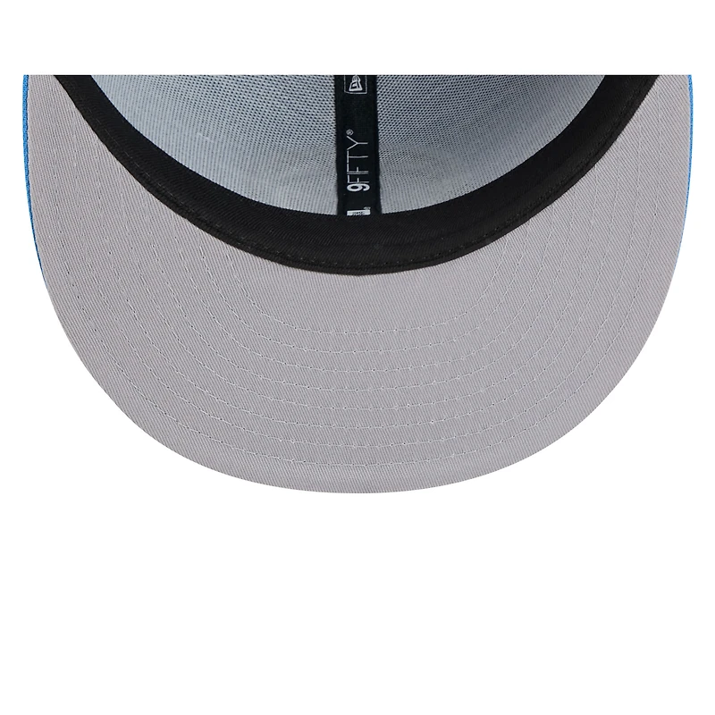 Casquette snapback alternative 9FIFTY Milwaukee Bucks 2024/25 City Edition New Era bleue pour homme