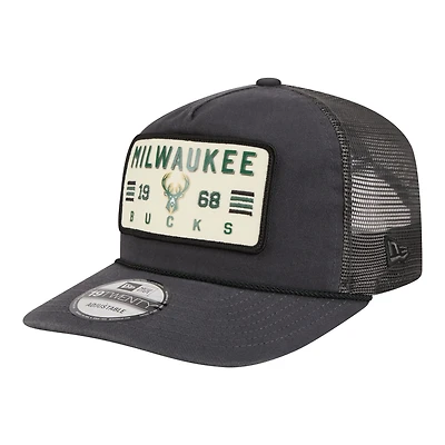 Casquette trucker ajustable New Era 19TWENTY pour homme, couleur anthracite