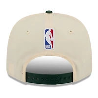 Men's New Era Cream/Hunter Green Milwaukee Bucks 2025/26 City Edition 9SEVENTY Adjustable Hat