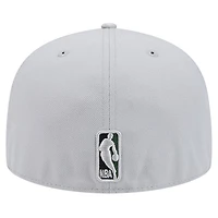 Casquette ajustée 59FIFTY à visière camouflage Active Color Milwaukee Bucks New Era pour hommes, grise