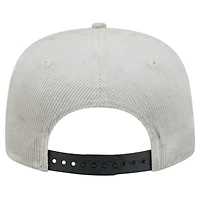 Casquette de golf snapback en velours côtelé Milwaukee Bucks grise New Era pour homme