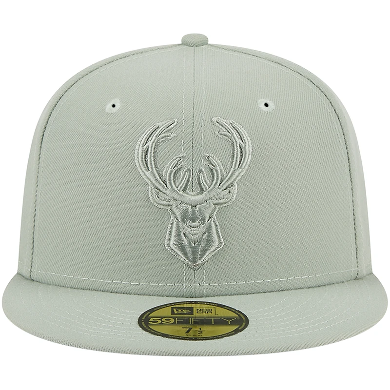 Casquette ajustée 59FIFTY verte des Milwaukee Bucks New Era pour homme