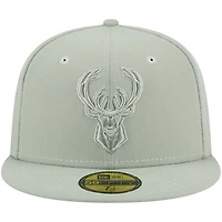 Casquette ajustée 59FIFTY verte des Milwaukee Bucks New Era pour homme