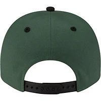 Men's New Era  Hunter Green/Black Milwaukee Bucks 80s Throwback A-Frame 9FIFTY Snapback Hat