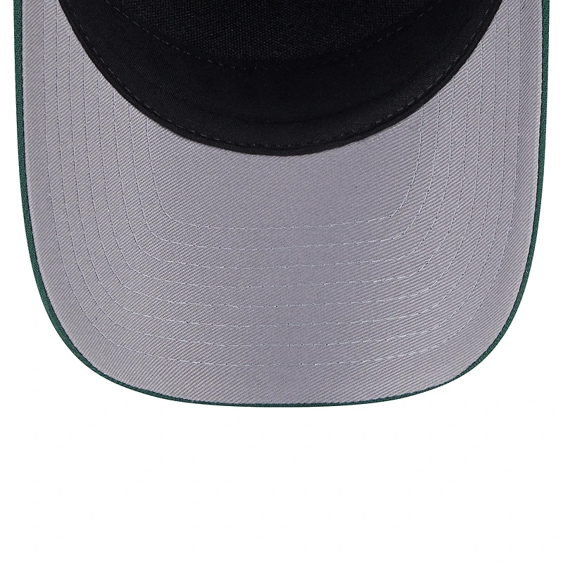 Men's New Era Hunter Green Milwaukee Bucks 2025 NBA Draft M-Crown A-Frame 9FORTY Adjustable Hat
