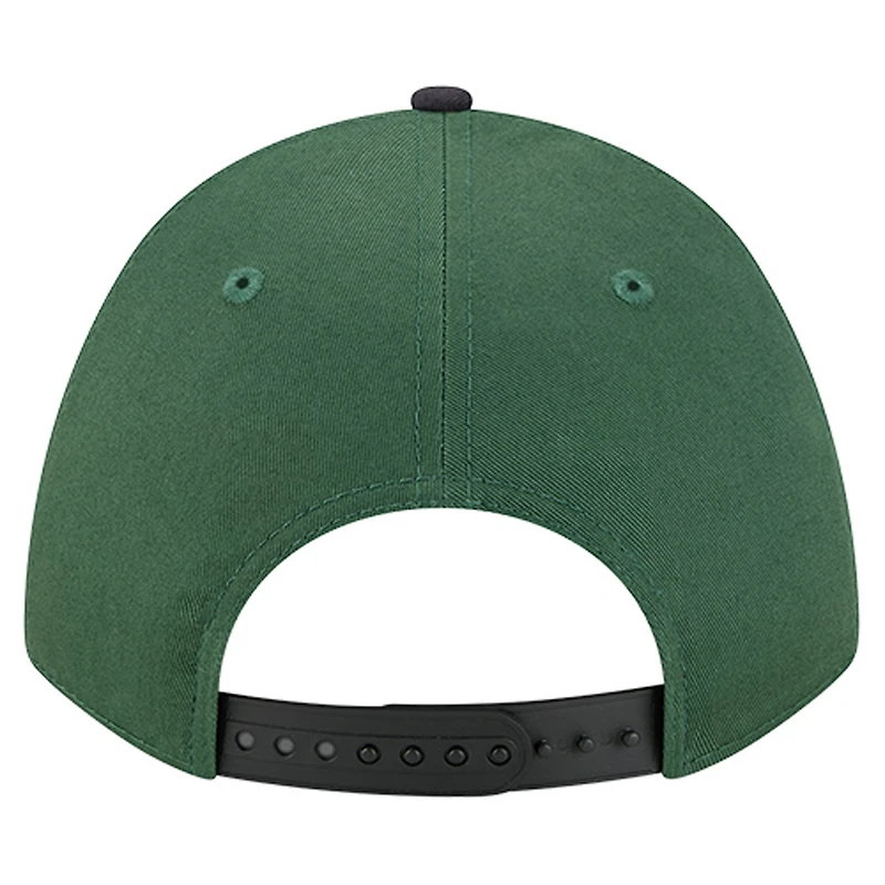 Casquette ajustable New Era 9FORTY A-Frame M-Crown vert chasseur Milwaukee Bucks Bold Arch pour homme