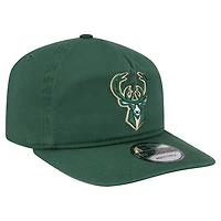 Men's New Era  Hunter Green Milwaukee Bucks Cotton 19TWENTY Adjustable Hat