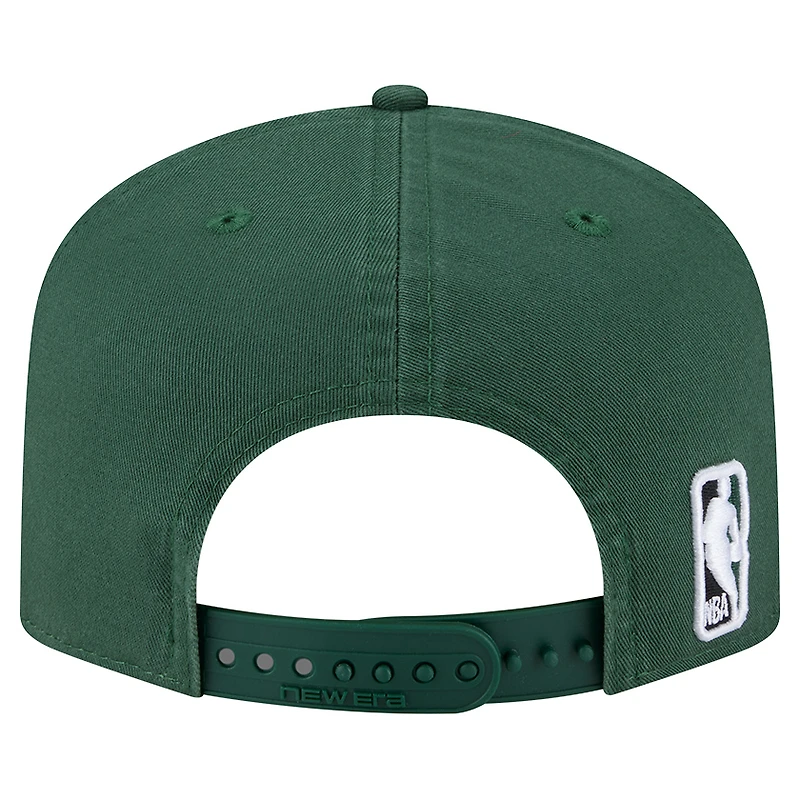 Casquette ajustable New Era 19TWENTY en coton vert chasseur pour homme des Milwaukee Bucks