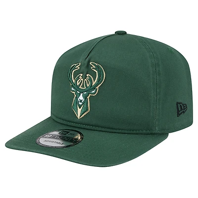 Casquette ajustable New Era 19TWENTY en coton vert chasseur pour homme des Milwaukee Bucks