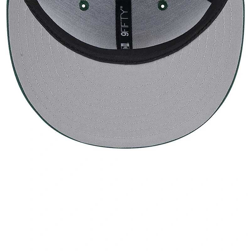Casquette snapback 9FIFTY en maille à dos en maille Hunter Green Milwaukee Bucks de New Era pour homme