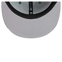 Casquette ajustée 59FIFTY Sport Night Script pour homme de New Era Hunter Green Milwaukee Bucks