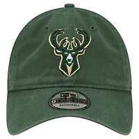 Casquette réglable New Era Hunter Green Milwaukee Bucks Team 2.0 9TWENTY pour hommes
