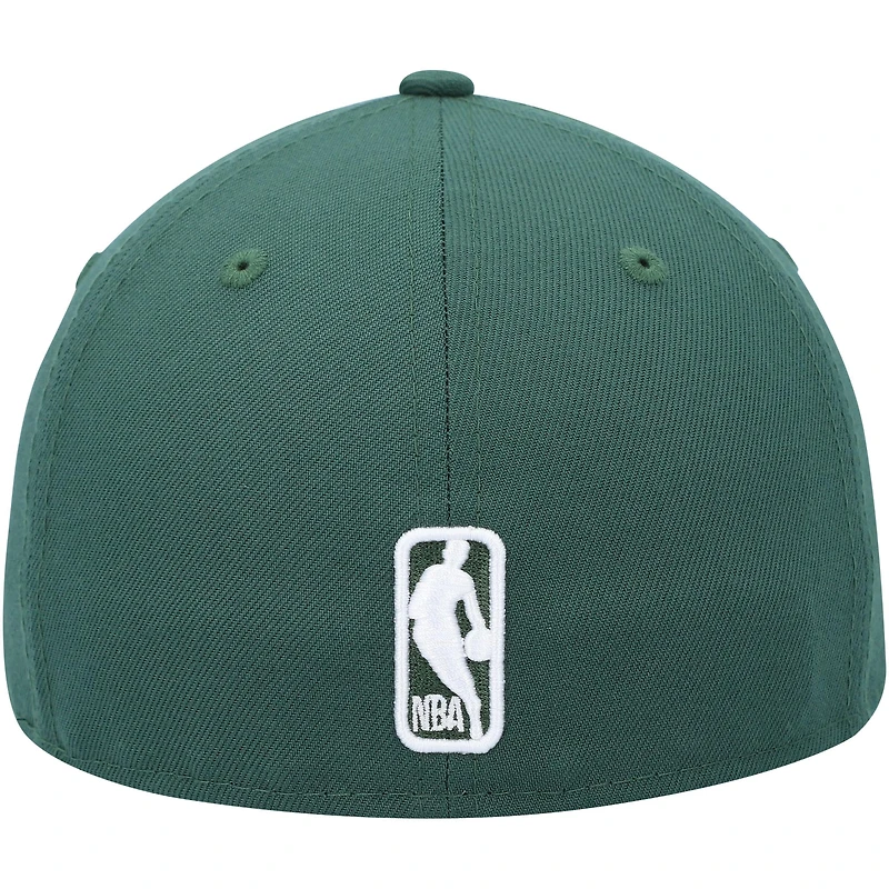 Casquette ajustée 59FIFTY à profil bas de l'équipe Milwaukee Bucks New Era pour homme, vert chasseur