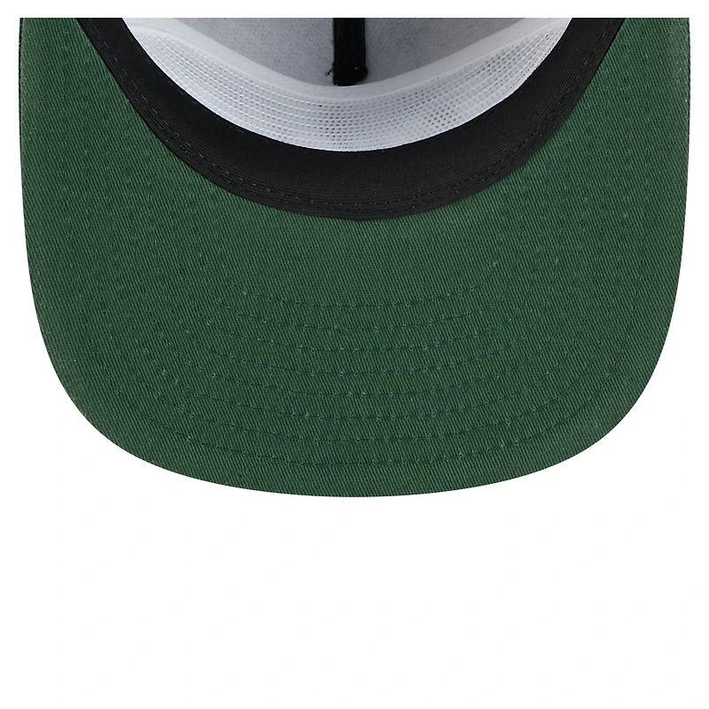 Men's New Era Hunter Green Milwaukee Bucks Team Text Golfer Snapback Hat
