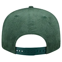 Casquette snapback en velours côtelé 9FIFTY de Milwaukee Bucks de New Era pour homme, vert chasseur