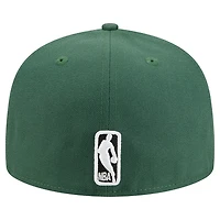 Casquette ajustée New Era 59Fifty Tri-Hit vert chasseur pour homme des Milwaukee Bucks