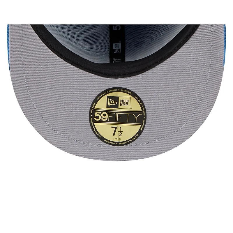 Casquette ajustée 59FIFTY Milwaukee Bucks 2024/25 City Edition New Era bleu clair pour homme