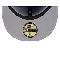Casquette ajustée 59FIFTY Milwaukee Bucks 2024/25 City Edition New Era bleu clair pour homme