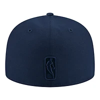 Men's New Era Navy Milwaukee Bucks Tonal Color Pack 59FIFTY Fitted Hat