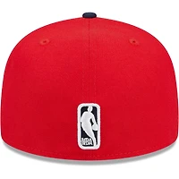 Casquette ajustée 59FIFTY pour homme des Milwaukee Bucks New Era rouge/bleu marine