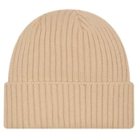 Bonnet à revers en tricot beige Milwaukee Bucks Color Pack New Era pour homme