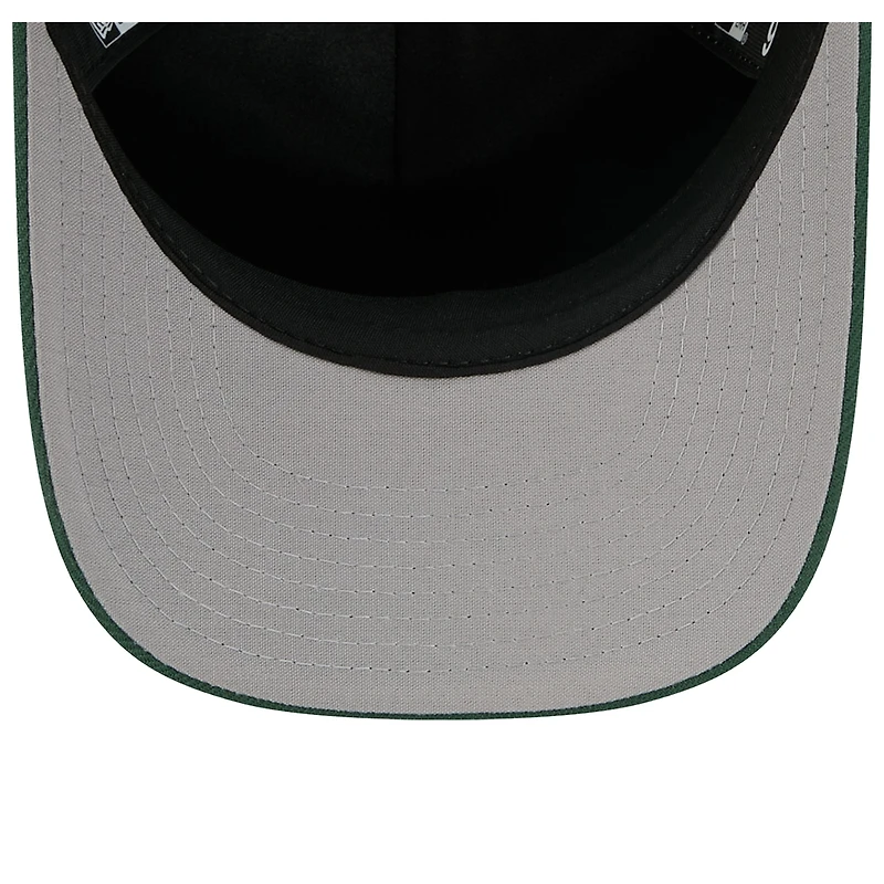 Casquette ajustable New Era blanche/verte chasseur Milwaukee Bucks 2025 NBA Tip Off M-Crown A-Frame 9FORTY pour homme