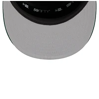 Men's New Era  White/Hunter Green Milwaukee Bucks 2025 NBA Tip Off Split Panel 59FIFTY Fitted Hat