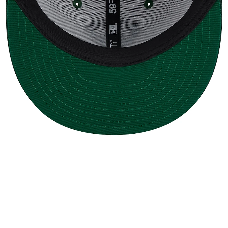 Casquette ajustée 59FIFTY Throwback 2Tone Milwaukee Bucks New Era blanc/vert chasseur pour hommes