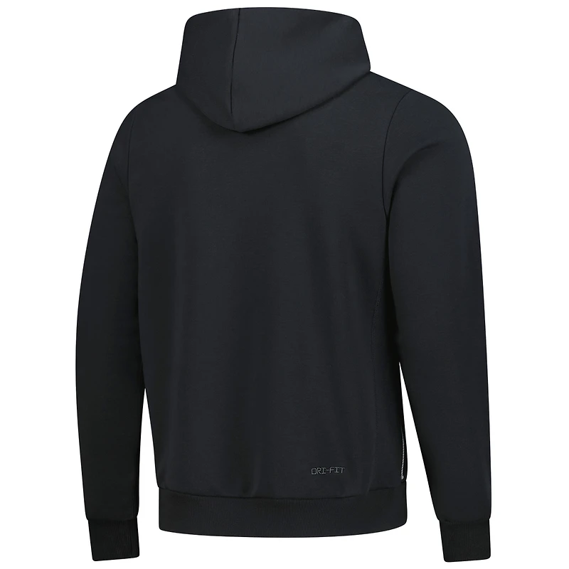 Men's Nike  Black Milwaukee Bucks Authentic Travel Standard Issue Dri-Fit Hoodie
