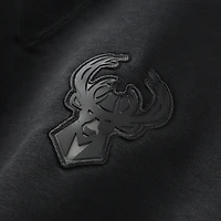 Sweat à capuche Nike noir authentique Milwaukee Bucks pour homme