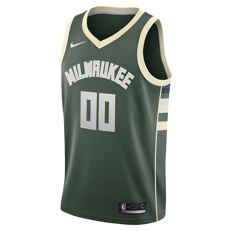 Men's Nike Green Milwaukee Bucks - Swingman Custom Jersey Icon Edition