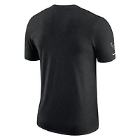 Men's Nike Heather Black Milwaukee Bucks Courtside Versus Flight Max90 T-Shirt