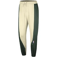 Pantalon Nike Hunter Vert/Crème Milwaukee Bucks 2023/24 Authentic Showtime pour Homme