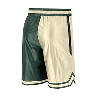 Men's Nike Hunter Green/Cream Milwaukee Bucks Courtside Versus Force Split DNA Performance Shorts