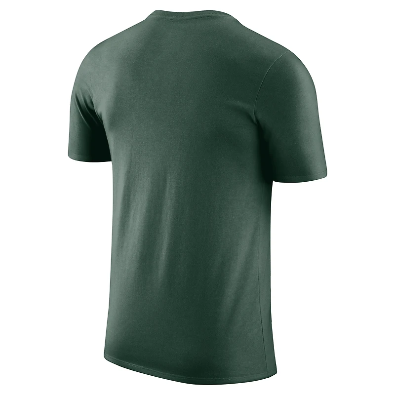 Men's Nike Hunter Green Milwaukee Bucks 2024/25 Legend On-Court Practice Performance T-Shirt