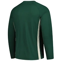 Men's Nike Hunter Green Milwaukee Bucks 2025/26 Authentic Pre-Game Legend Dri-FIT Long Sleeve Shooting Shirt