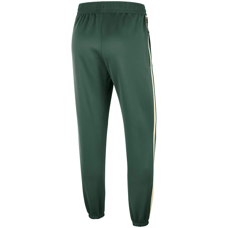 Men's Nike Hunter Green Milwaukee Bucks 75th Anniversary Showtime On Court Performance Pants