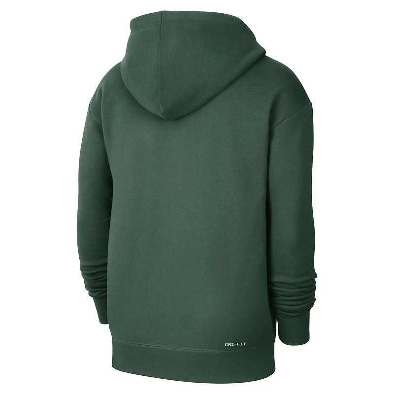Sweat à capuche Nike Hunter Green Milwaukee Bucks Courtside Standard Issue Performance pour homme