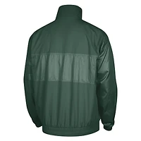 Veste à fermeture éclair intégrale Courtside Versus Capsule Nike Hunter Green pour homme Milwaukee Bucks