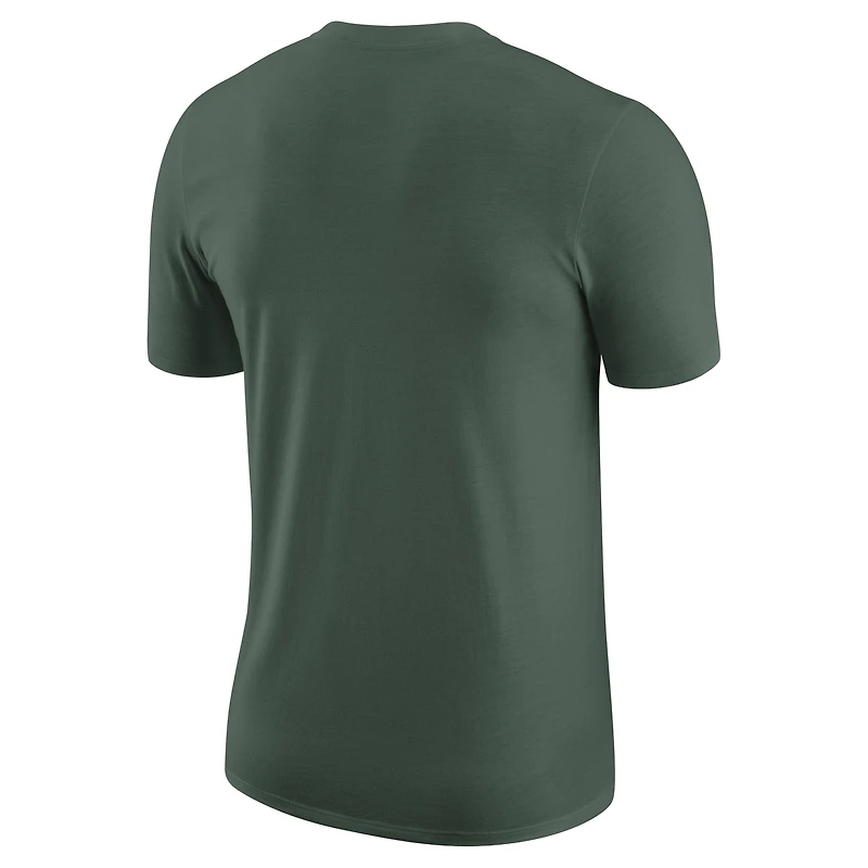 T-shirt essentiel Nike vert chasseur Milwaukee Bucks pour homme