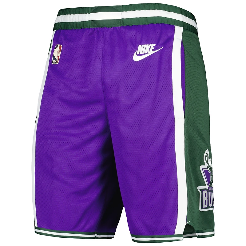 Men's Nike Purple Milwaukee Bucks 2022/23 Classic Edition Swingman Performance Shorts