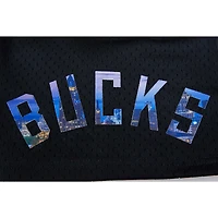 Short en maille Pro Standard Milwaukee Bucks City Scape noir pour homme