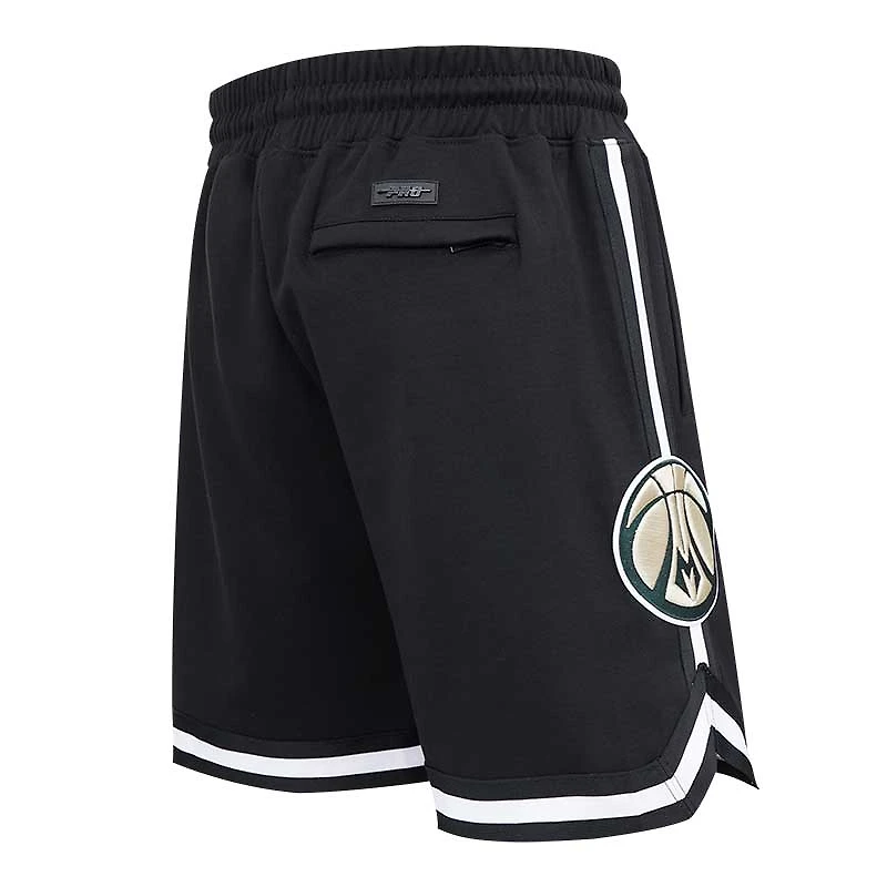 Men's Pro Standard Black Milwaukee Bucks Classic Chenille - Shorts