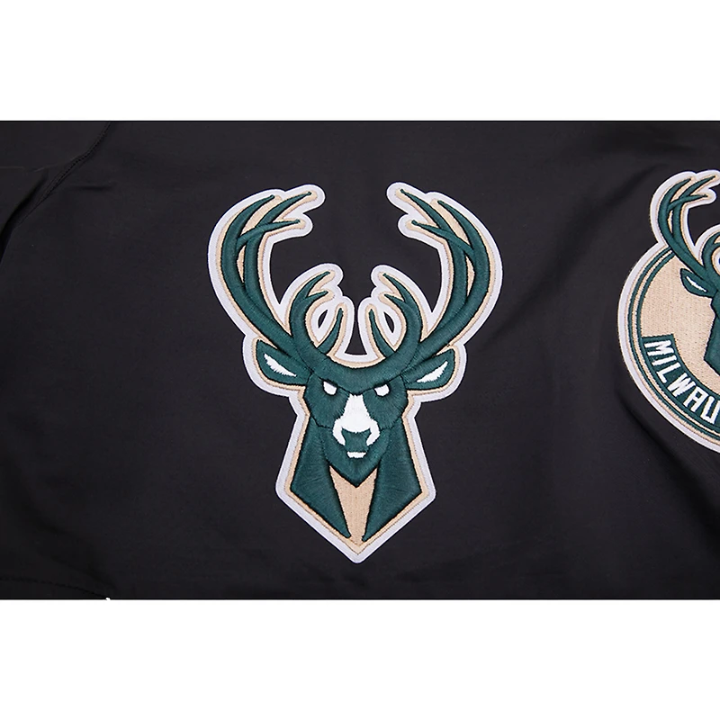 Men's Pro Standard Black Milwaukee Bucks Classics Woven Shorts