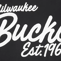 Sweat-shirt à épaules tombantes Paint the City Pro Standard pour homme Milwaukee Bucks noir
