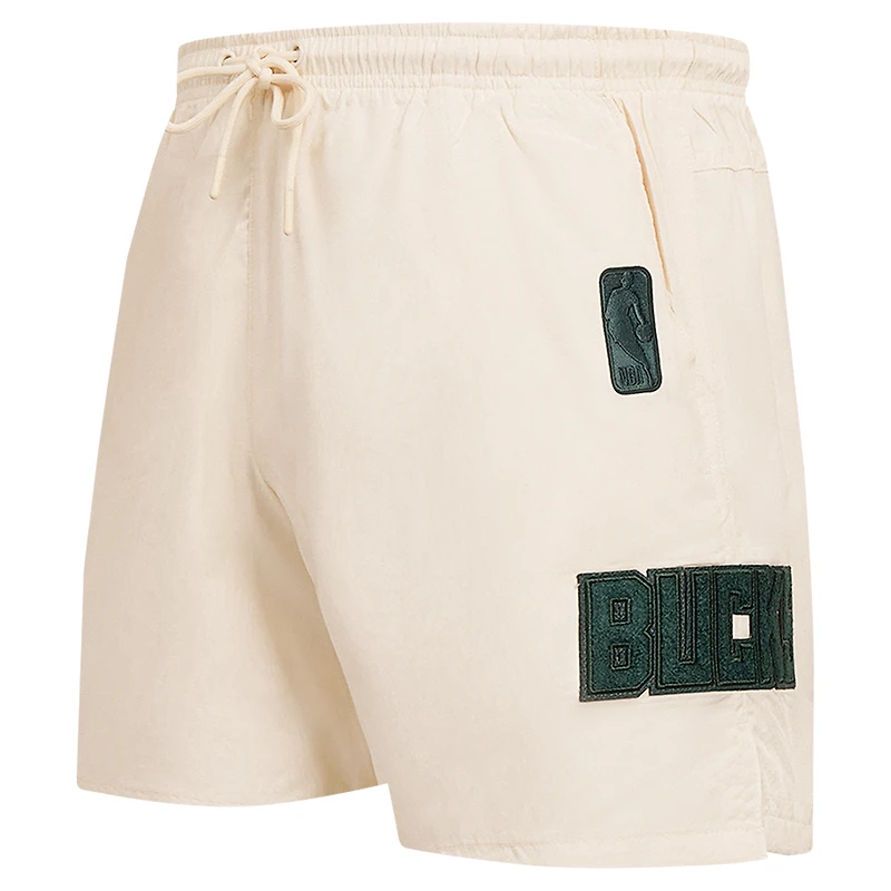 Short tissé triple ton sur Pro Standard Milwaukee Bucks pour hommes